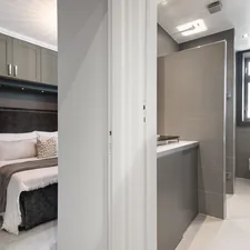 A bathroom with a bed and a sink related to Experience Shopping Bliss at Bed Bath and Beyond St Louis