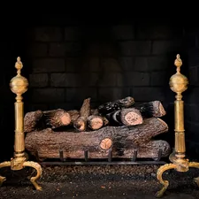a bed made out of logs in a dark room related to Cast Iron Chiminea Stands: Your Comprehensive Guide