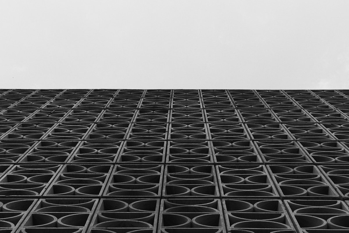 A black and white photo of a building related to The Ultimate Guide to Choosing the Perfect Rubber Bed Mat