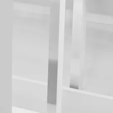 a black and white photo of a glass door related to Upgrade Your Dining Room on a Budget: The Versatility of Cheap White High Gloss Sideboards