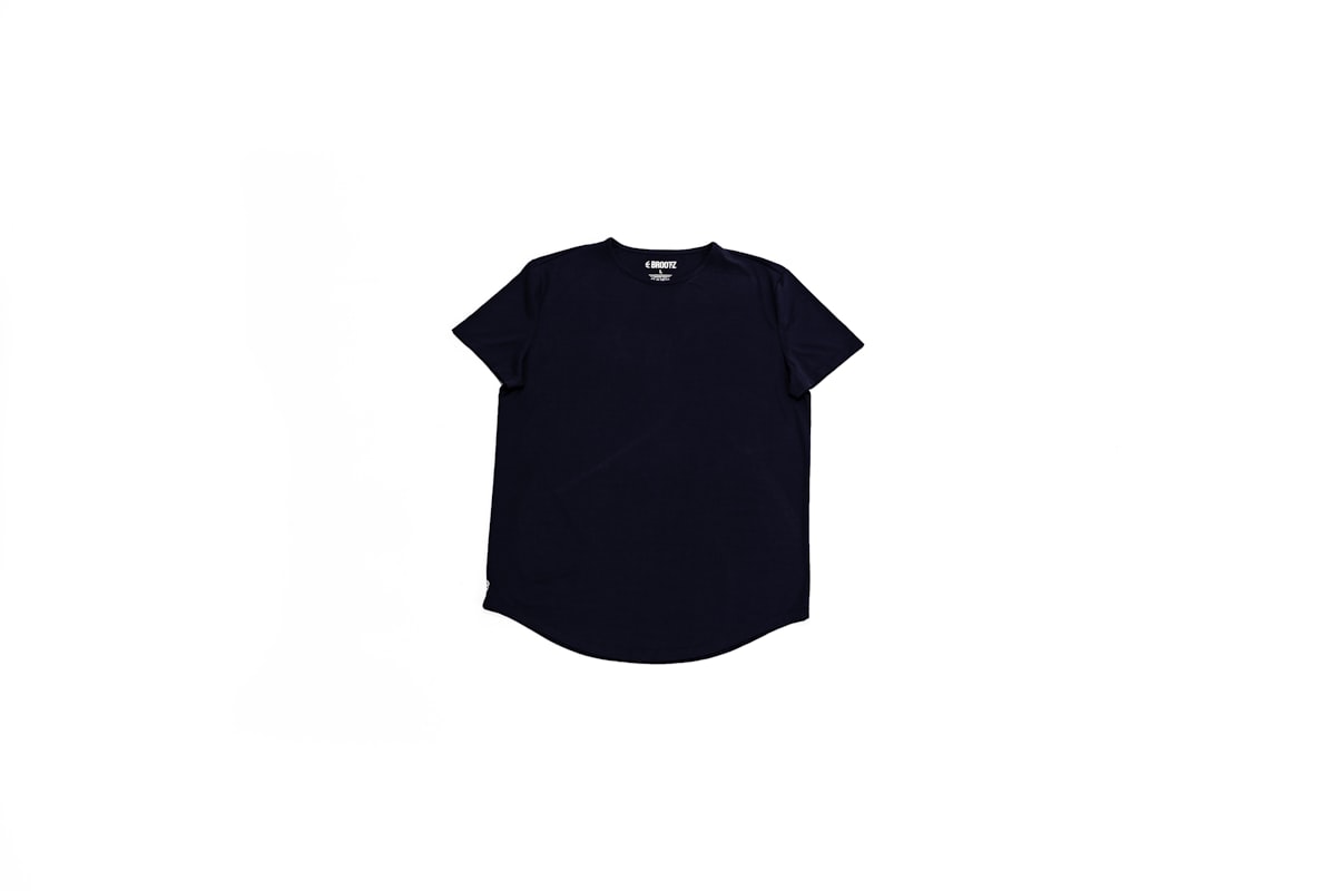 a black t-shirt with a white background related to Navy Blue Valances: Elevate Your Windows