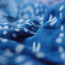 a blue and white blanket with white polka dots related to Blue Coverlets for Beds: Add a Touch of Serenity to Your Bedroom