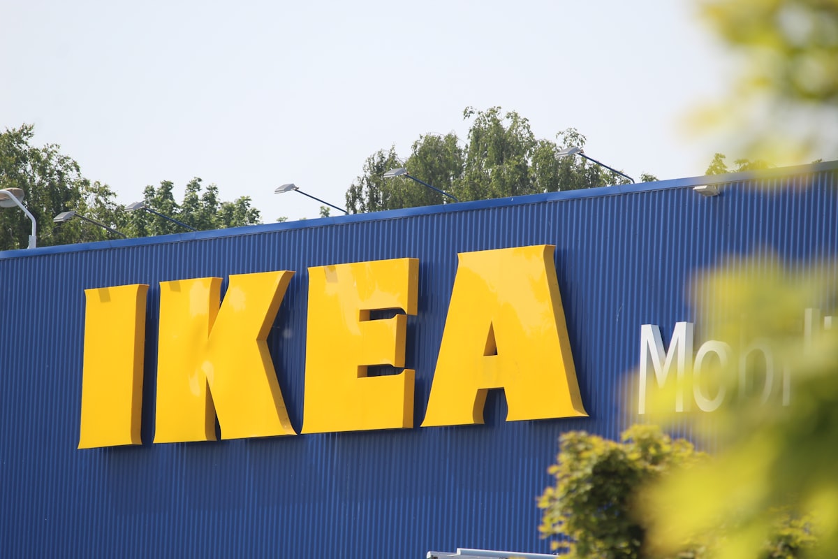 a blue and yellow ikea building with trees in the background related to Elevate Your Home Decor with the Versatile Ikea Bonde Sideboard