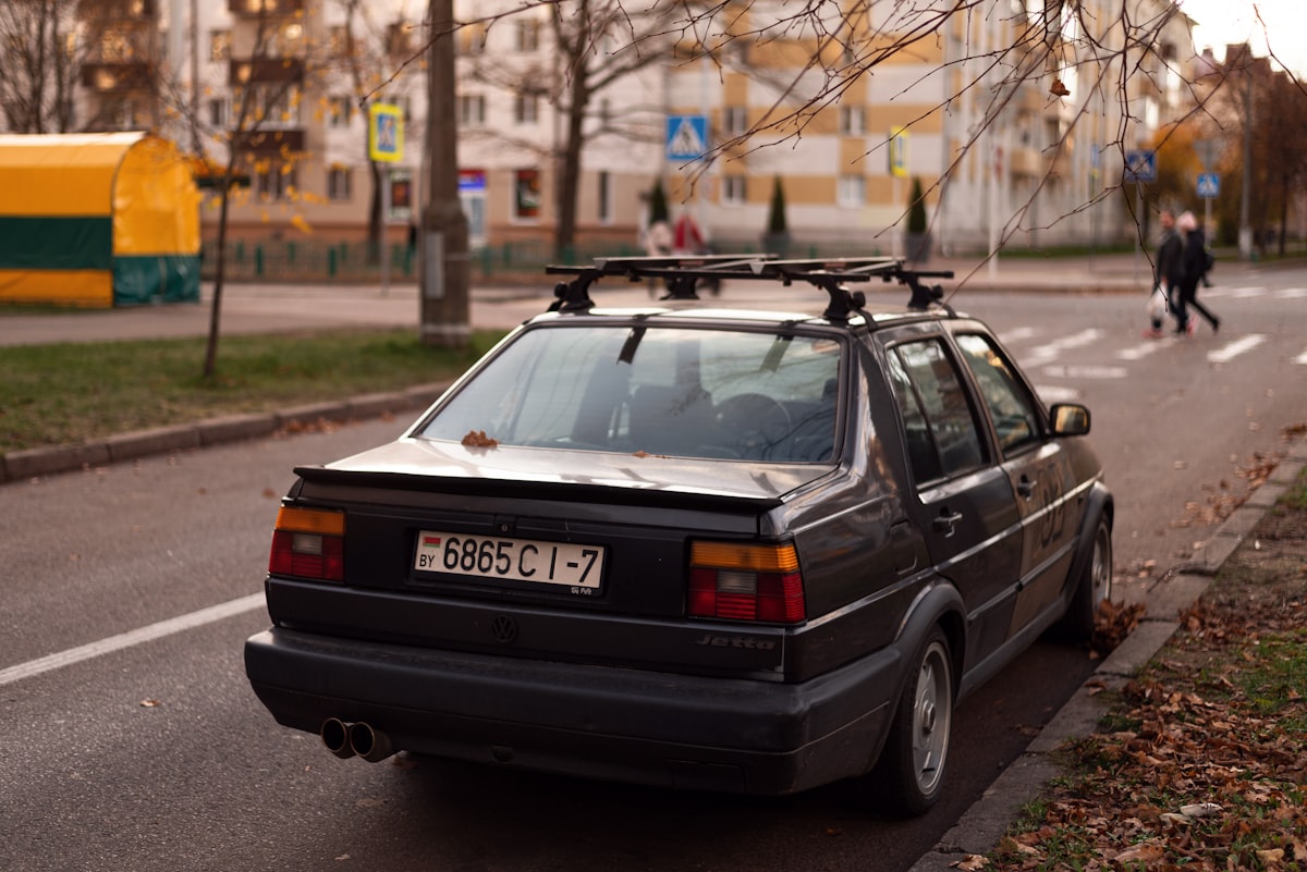 a car with a surfboard on top of it related to Upgrading with Style: MK4 Jetta Valance