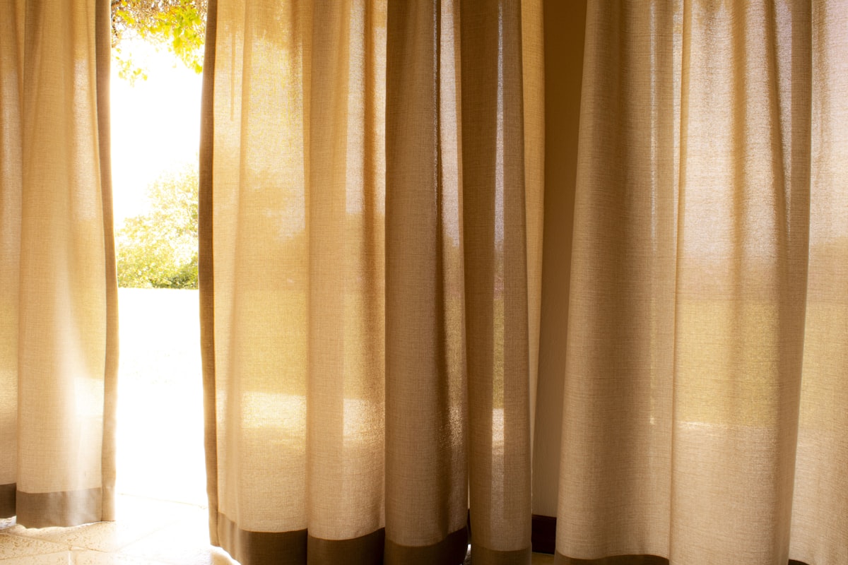 a cat sitting on the floor in front of a window related to Dress Up Your Curtains: The Ultimate Guide to 2.5 Inch Valance Clips