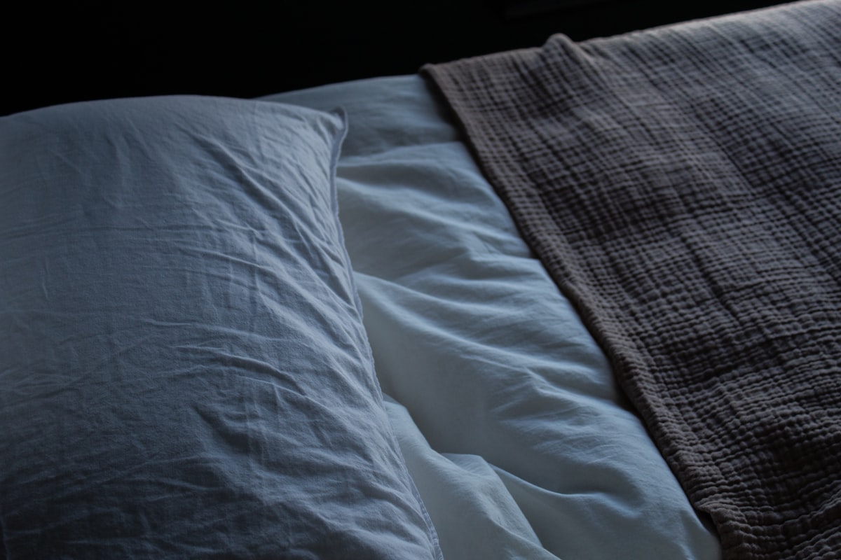 a close up of a bed with two pillows related to Cozy Up with Primitive Bedding Coverlets