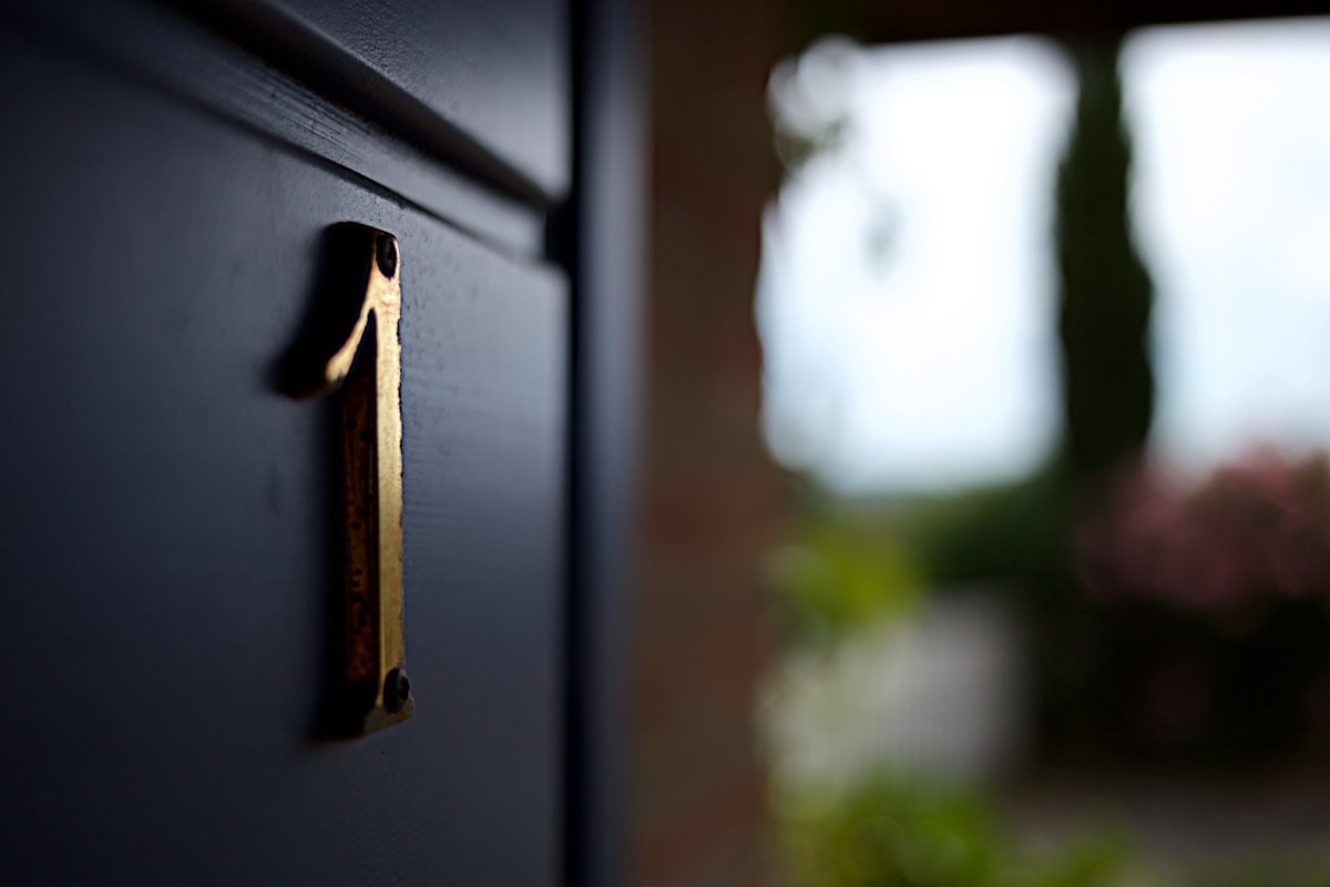 a close up of a door handle on a door related to The Ultimate Guide to Black Sideboard Cabinets