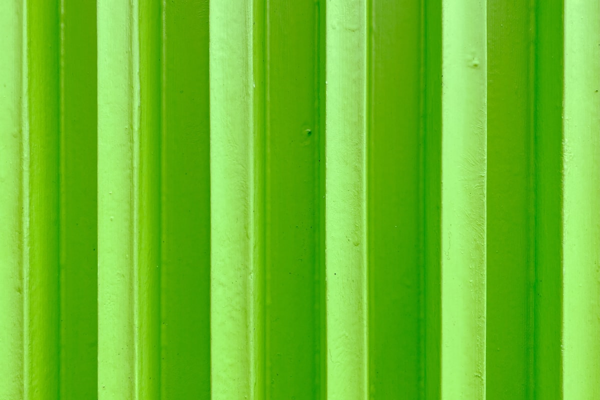 a close up of a green metal structure related to Lime Green Curtain Valance
