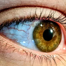 a close up of a person's brown eye related to Coverlet Eye Occlusor