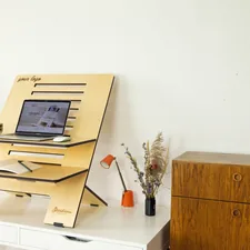 a desk with a computer on top of it related to Ultimate Guide to Sideboard TV Stands