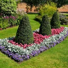 a garden with bushes and flowers related to The Ultimate Guide to Choosing the Best Garden Bed Liner
