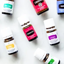 a group of bottles of essential oils on a table related to Essential Oils for Bed Bug Bites: Natural Remedies for Relief