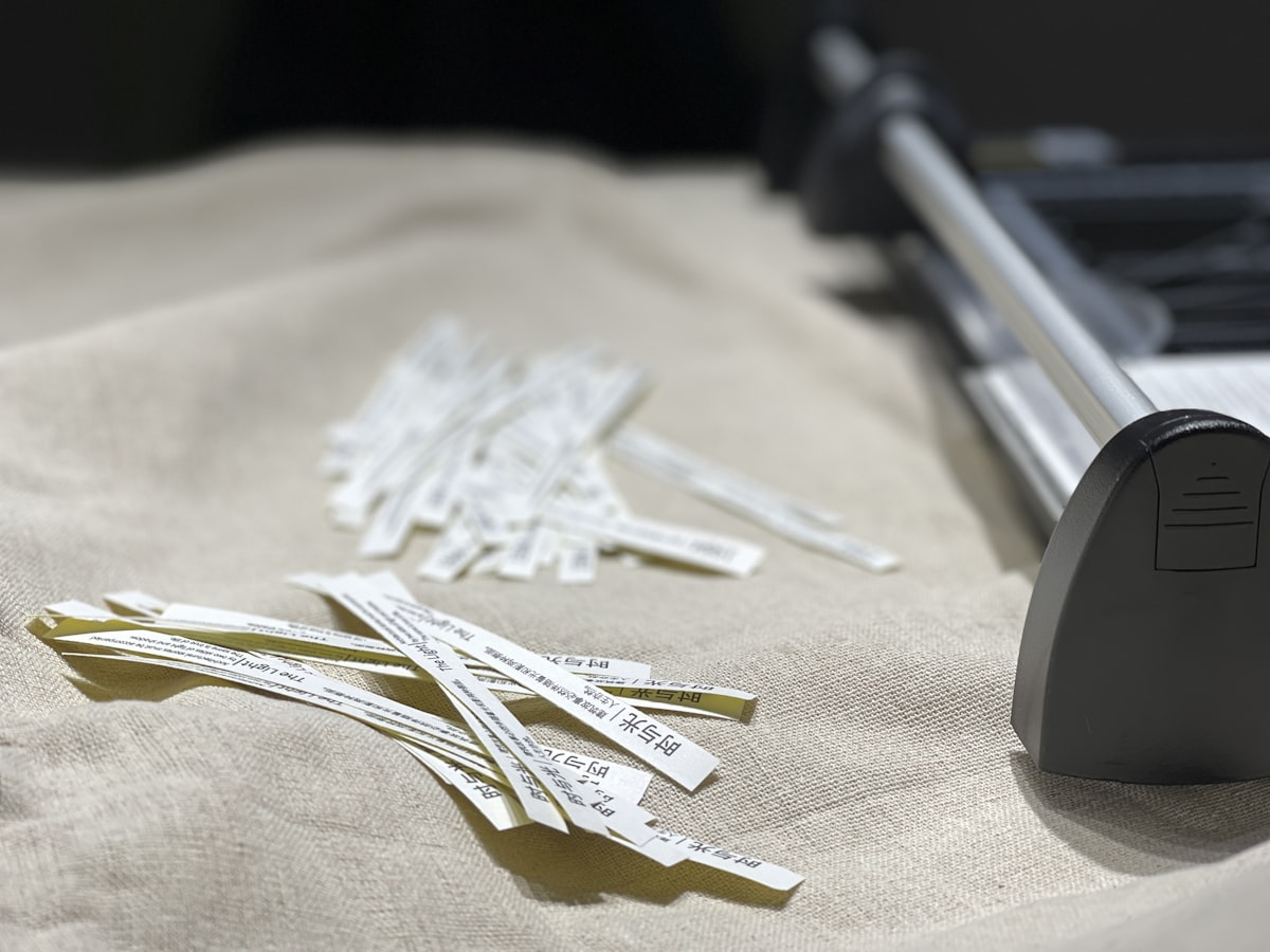 a group of objects on a table related to Hidden Valance Clips