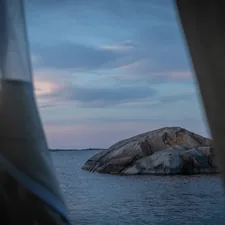 a large rock in the middle of a body of water related to No Sew Window Valances: A World of Elegance Without the Needle