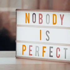 a light box that says nobody is perfect related to Finding the Perfect Valence for Your Windows Curtains
