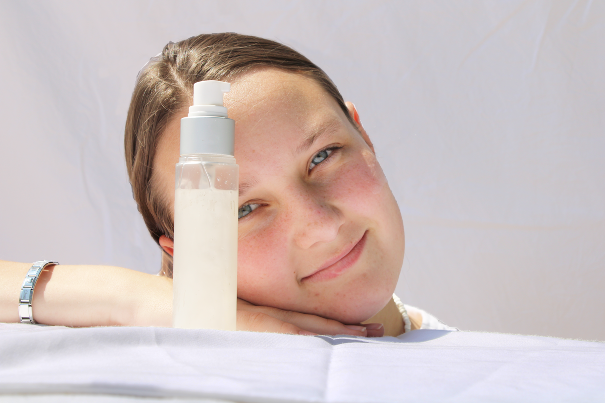 a person with a bottle of water on the head related to Protect Your Skin from Bed Bugs with Effective Repellents