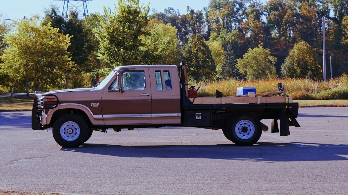 a pickup truck with a trailer related to Explore the Best Truck Beds for Sale: Top Picks and Options