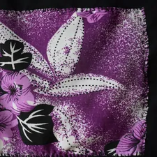 a purple and white flower on a black background related to Tropical Bedspreads & Coverlets