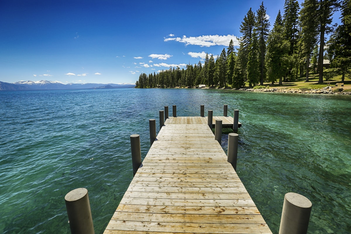 A relaxing spot out on a pier jutting out into Lake Tahoe just outside the Hellman-Erman Mansion historic site. An amazing place to spend an afternoon. related to Exploring the Charm of Lake Tahoe Bed and Breakfasts