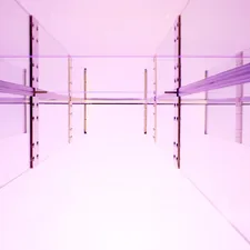 a room with purple walls and a white floor related to The Ultimate Guide to Bed Post Shelves: Maximizing Style and Functionality in Your Bedroom