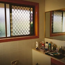 a suburban bathroom related to Bathroom Window Valance