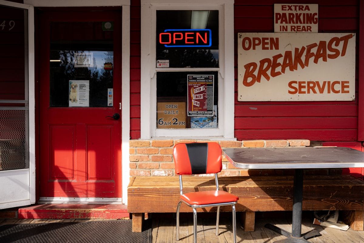 a table and chairs outside of a restaurant related to Experience the Best of Tahoe: Bed and Breakfast Bliss