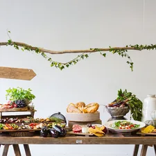 a table spread, buffet setting,  related to The Ultimate Showdown: Sideboard vs Buffet