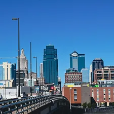 a view of a city from a bridge related to Explore the Charm of a Classic Kansas City Bed and Breakfast