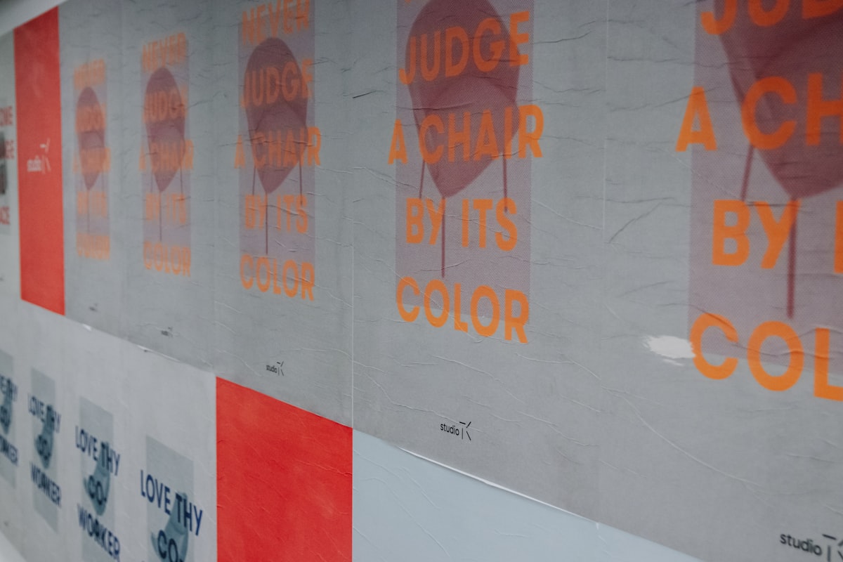 a wall that has some type of advertisement on it related to Add a Pop of Color to Your Windows with Bright Colored Valances