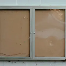 a window with a glass panel related to Foam Board Valance | Window Treatments