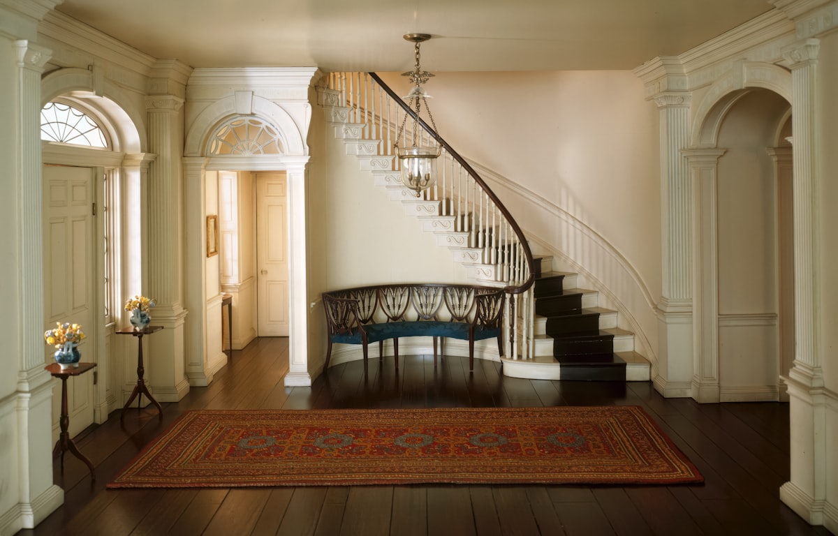 A7: New Hampshire Entrance Hall, 1799 Date: c. 1940 Artist: Designed by Narcissa Niblack Thorne American, 1882-1966 https://www.artic.edu/artworks/45333/a7-new-hampshire-entrance-hall-1799 related to Elevate Your Entryway with Style: Inside Entryway Rugs and Runners