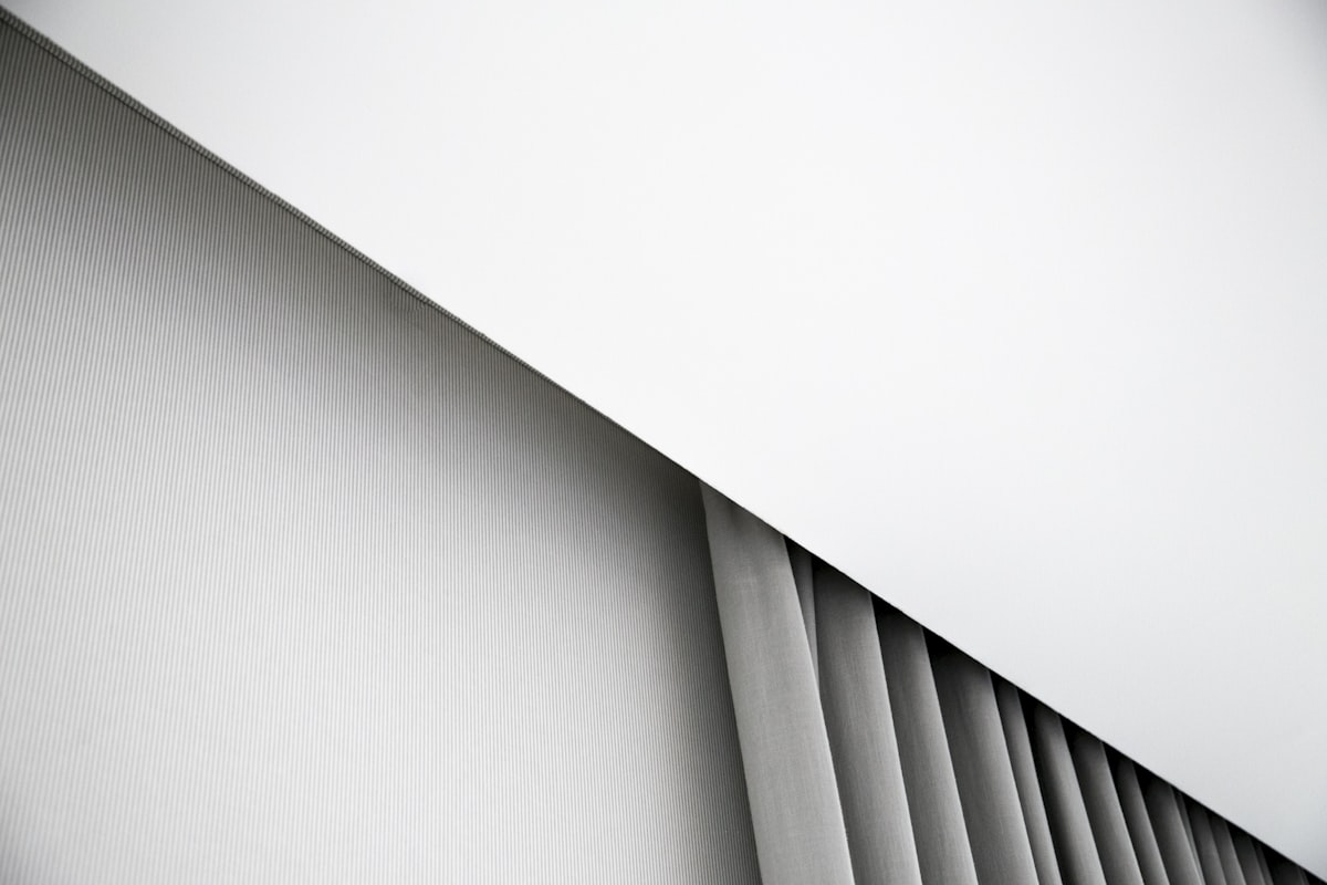 abstract detail in interior design related to Grey and White Valance: Elegant Window Treatments