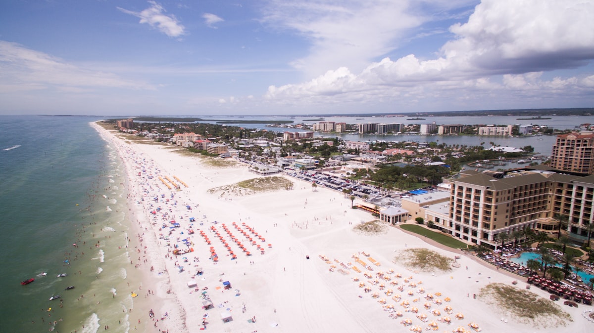 aerial photography of people on the beach across buildings at daytime related to Bed Bath and Beyond Tampa: A Homemaker's Paradise