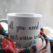 All you need it tea and warm socks. Comfort and warmth on a snowy day right in my own backyard. related to Towel Warmers: Cozy Up Like Royalty with Bed Bath & Beyond