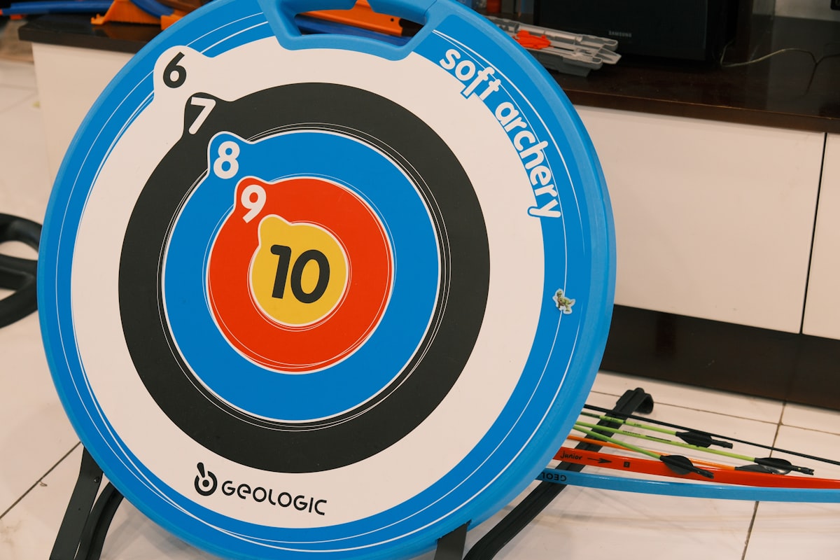 An archery target is set for some practice. related to Curtain Valances Target