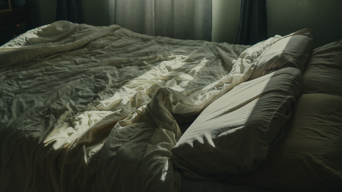 an unmade bed with a window in the background related to Uncovering the Reality of Bed Bug Bites: A Visual Guide