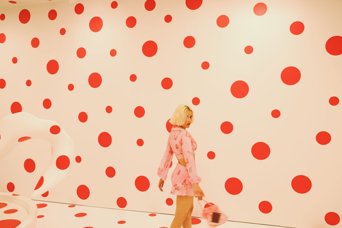 Artwork by Yayoi Kusama related to Polka Dot Valances