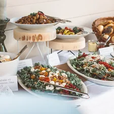 assorted food on white ceramic plates related to 10 Essential Shopping Tips to Buy Perfect Buffets or Sideboards