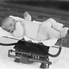 Baby on a scale. Baby op een weegschaal. (epko). 189-0960 Nationaal Archief/Willem van de Poll related to Discover the Best Food Scales at Bed Bath & Beyond