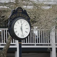 Beaufort town clock. related to Discover the Charm of Beaufort: A Comprehensive Guide to Bed and Breakfasts