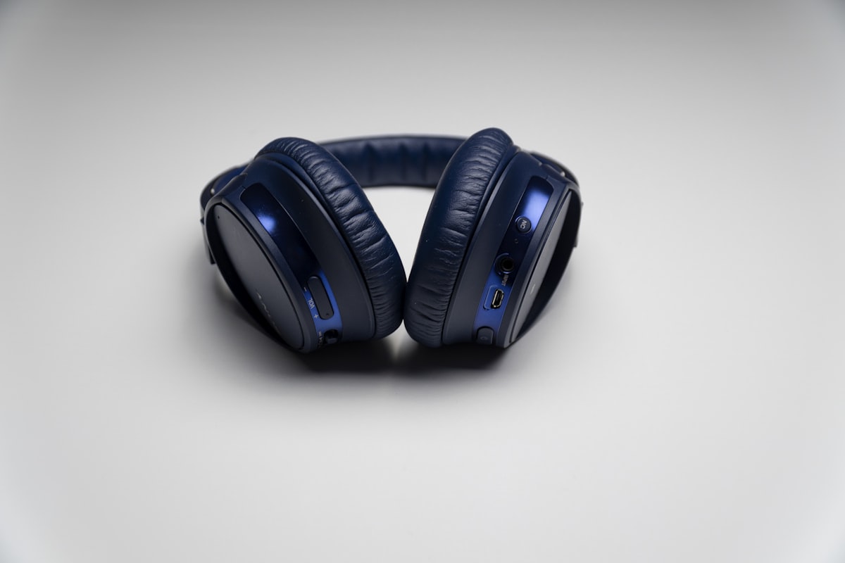 black and blue cordless headphones related to Navy Blue Valances: Elevate Your Windows