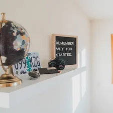 black and brown desk globe related to Elevate Your Space with Swag Curtains and Valances