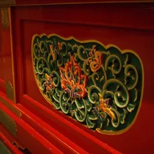 black and brown floral wall decor related to Elegance Meets Artistry: Hand Painted Sideboards and Buffets
