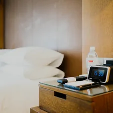 black clock on night stand related to The Ultimate Guide to Finding a Bed Bug Detector at Walmart