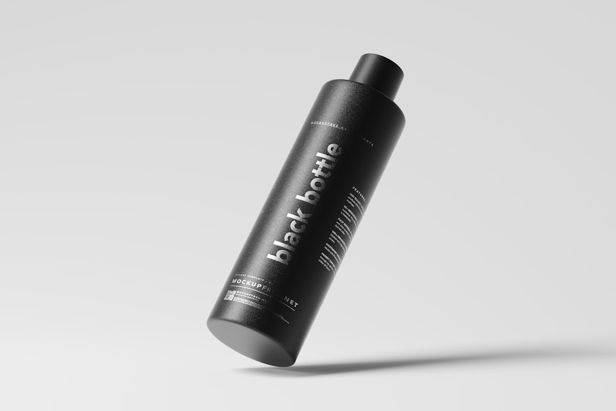 Black Matte Plastic Bottle Mockups Versatile and Elegant Black Matte Bottle Mockups – Ideal for Premium Brand Presentations Download this mockup set for free from Mockup Free : https://mockupfree.net related to The Ultimate Guide to Bed Head Shampoo