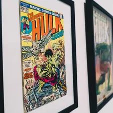 black wooden framed The Incredible Hulk comic book related to Transform Your Bedroom with Comic Book Bedding: A Fun and Unique Style