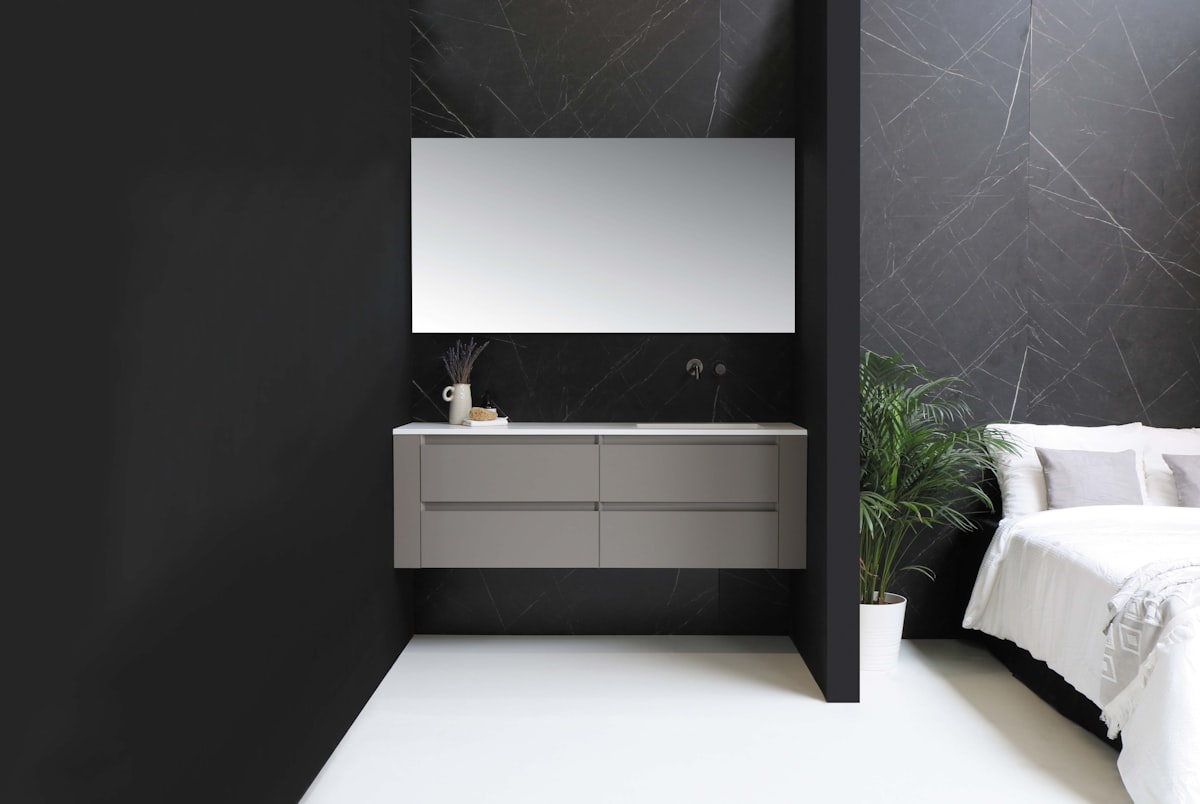 Bliss Elements - cargo enkel mat wit 160 cm - onderkast mat taupe 2x 70 cm related to A Comprehensive Guide to Vanity Sets at Bed Bath & Beyond