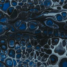 blue and black abstract painting related to Drape in Calm: Navy Blue Coverlets for Serene Sleep