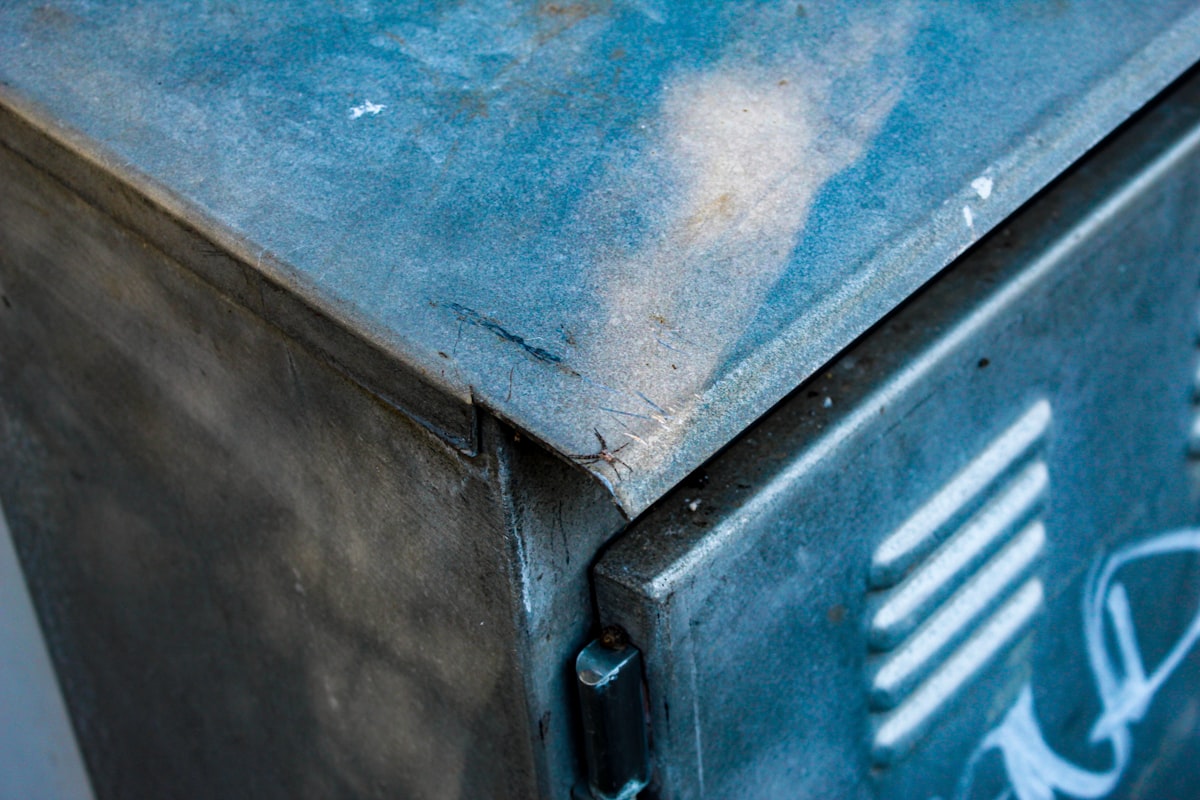 blue and brown wooden cabinet related to Elevate Your Home Decor with a Metal Sideboard Cabinet