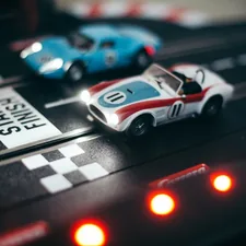 blue and white porsche 911 related to Racing Towards Slumber with the Little Tikes Toddler Race Car Bed
